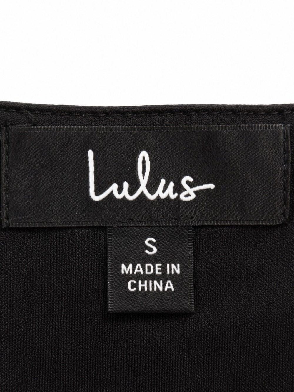 Lulus Black Satin Fit-and-Flare Dress – Size Small - Picture 5 of 5